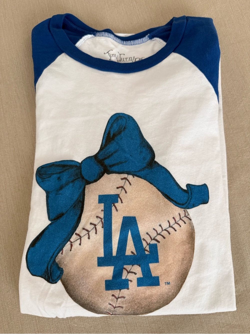 Tiny Turnip LA Dodgers Baseball Tee